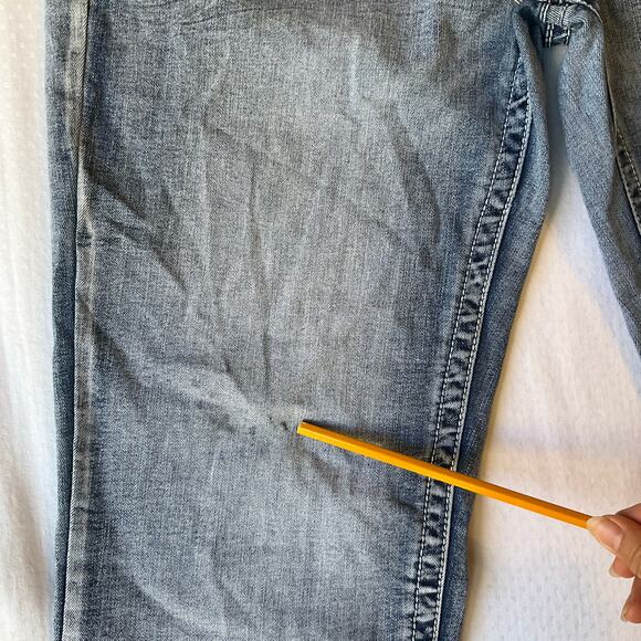 Sexy Couture Women Jeans size 17 Blue Mid Rise Straight Leg Slightly Flared - Picture 12 of 13